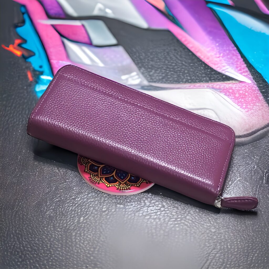 紫長財布