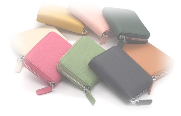 色種類豊富なミニ財布