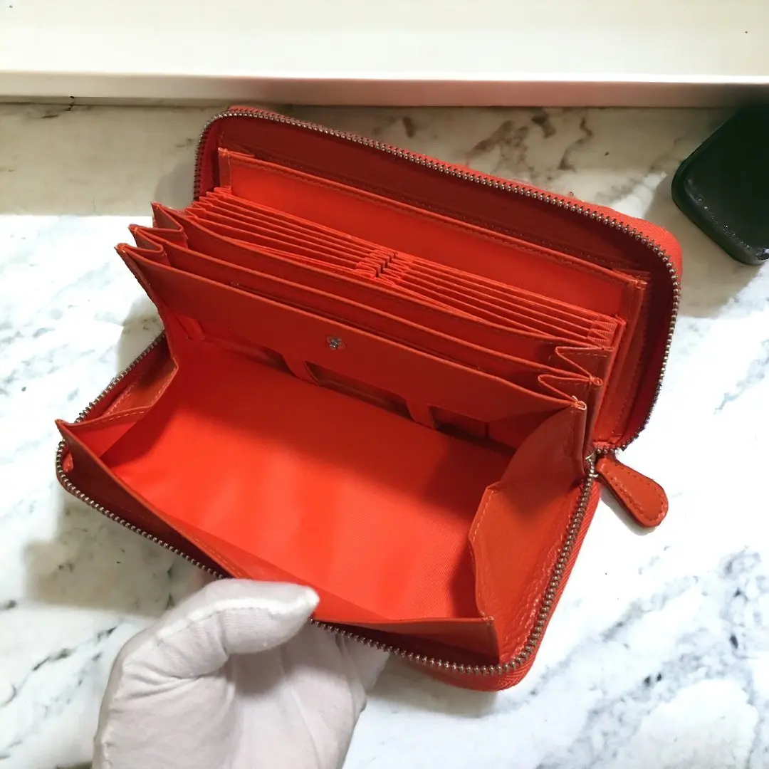 牛革シュリンク型押し 長財布 大容量 BOX型小銭入れ ジャバラ 牛革シュリンク型押し 長財布 大容量 BOX型小銭入れ ジャバラ